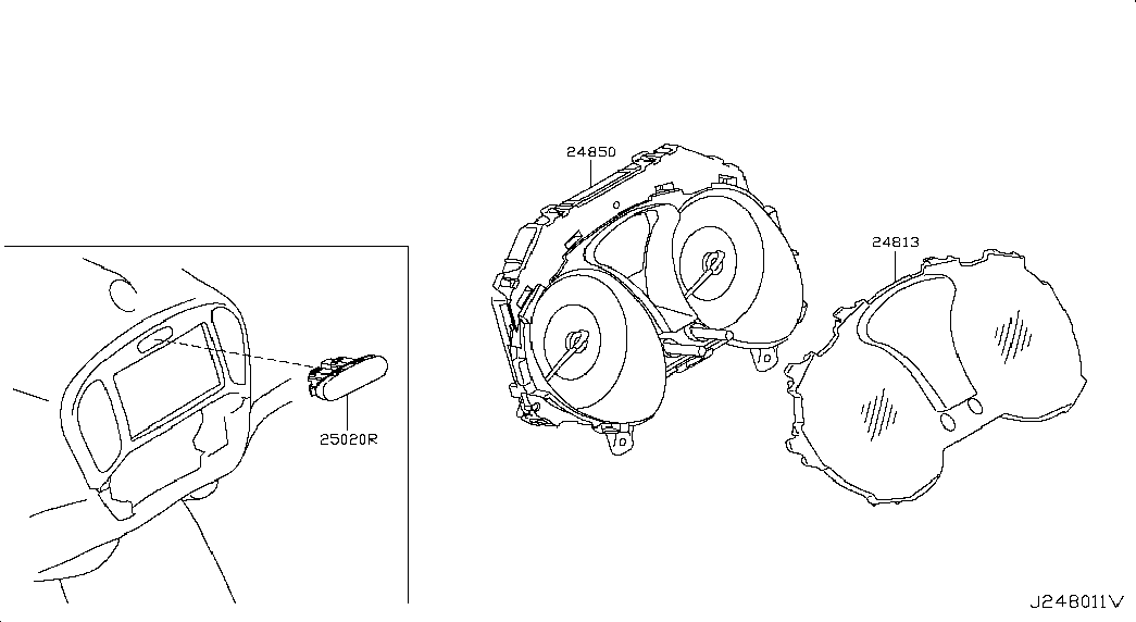 Щиток приборов для Nissan Juke 2010-2014