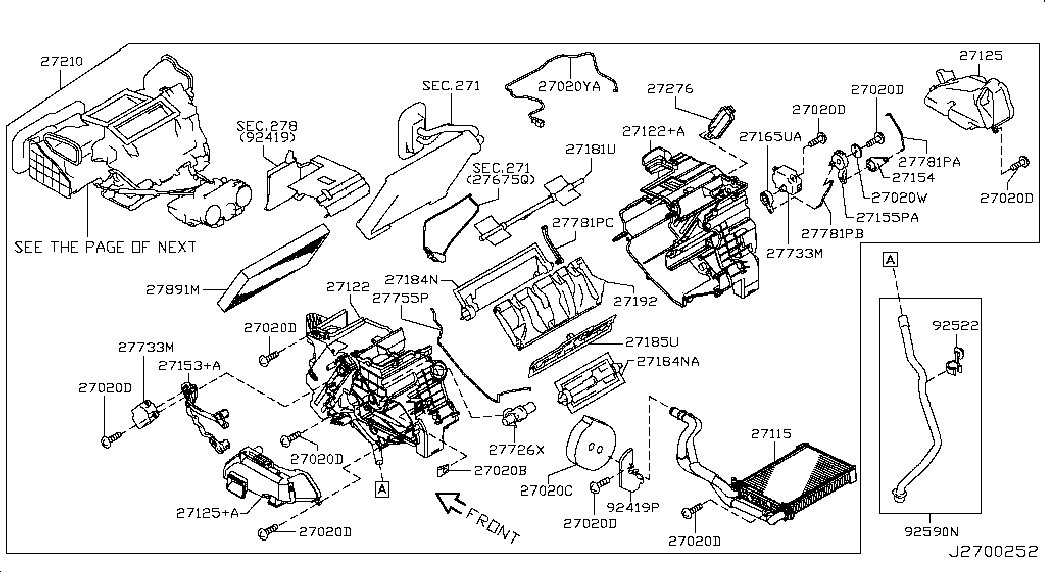 Фильтр салонный-воздушный для Nissan Juke 2010-2014