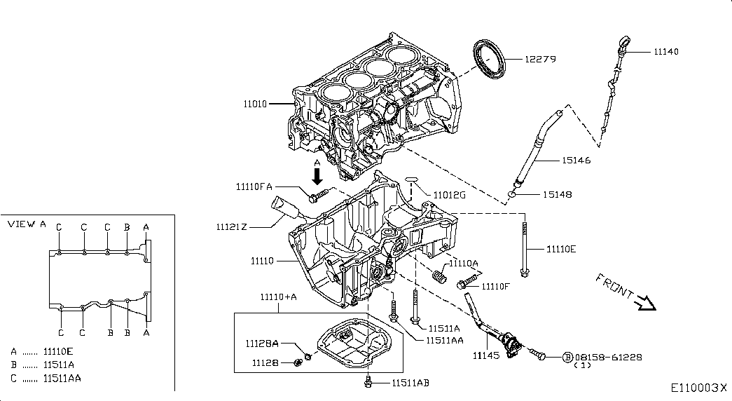 Поддон масляный для Nissan Juke 2014-2018