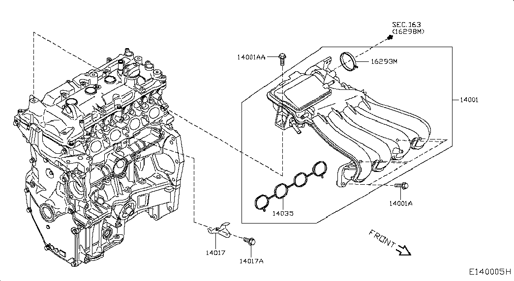 Коллектор впускной для Nissan Juke 2014-2018