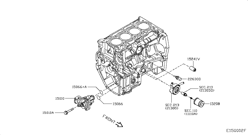 Масляный фильтр для Nissan Juke 2014-2018