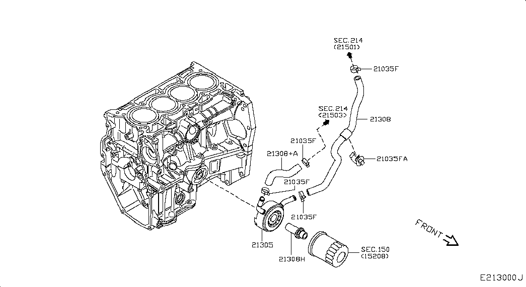 Радиатор масляный для Nissan Juke 2014-2018