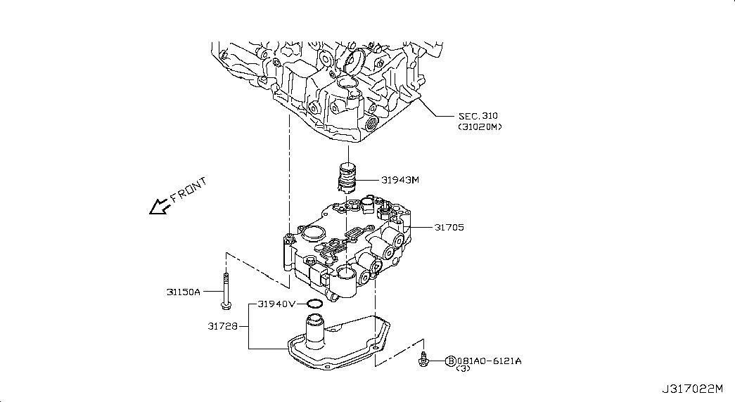 Гибро-блок АКПП для Nissan Juke 2014-2018