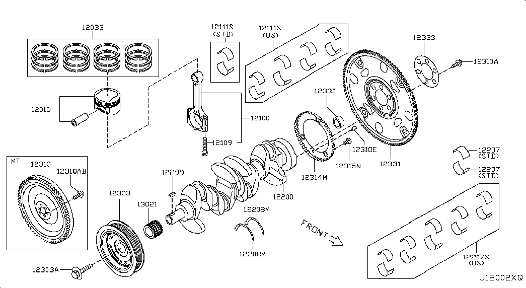 Маховик для Ниссан Сентра 2012-2017
