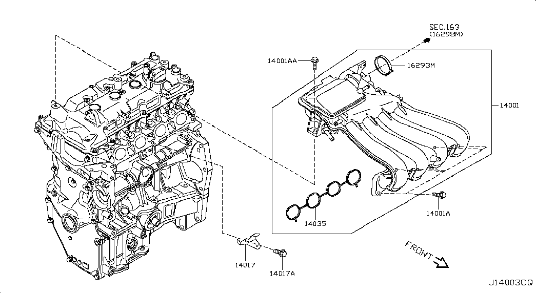 Коллектор впускной для Ниссан Сентра 2012-2017