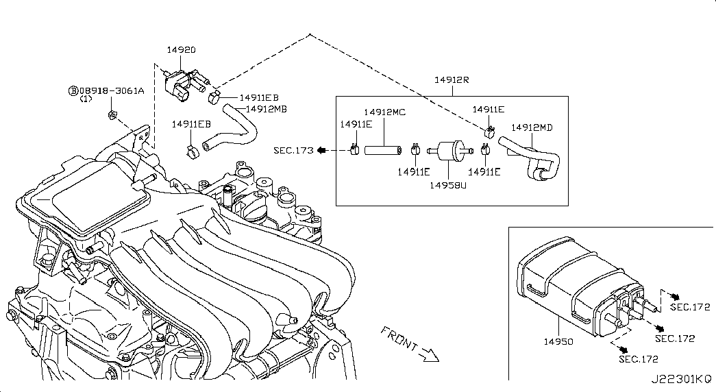 Охладитель топливный для Ниссан Сентра 2012-2017