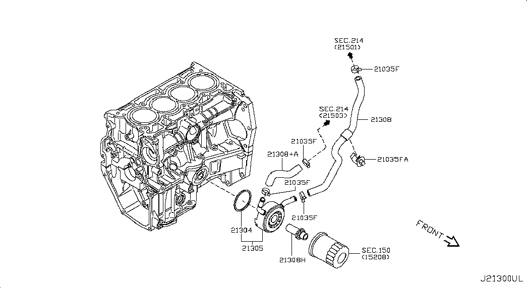 Радиатор масляный для Ниссан Сентра 2012-2017