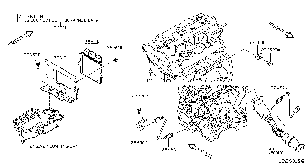 Блок управления двигателем для Ниссан Сентра 2012-2017
