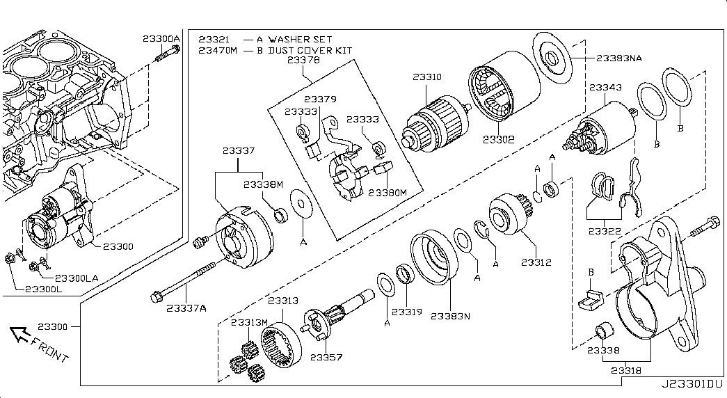 Стартер в сборе для Ниссан Сентра 2012-2017