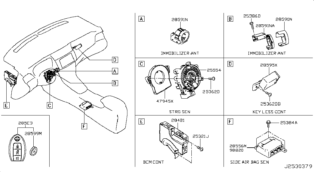 Контактная группа руля для Ниссан Сентра 2012-2017