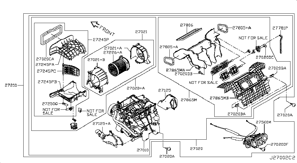 Панель климатической системы для Ниссан Сентра 2012-2017