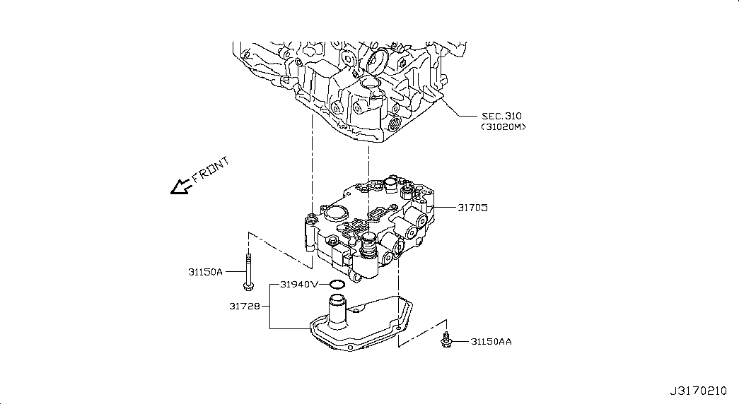 Гибро-блок АКПП для Ниссан Сентра 2012-2017