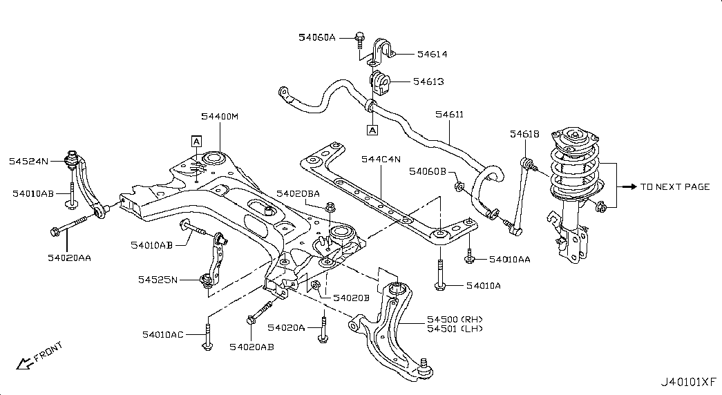 Стабилизатор передний для Ниссан Сентра 2012-2017