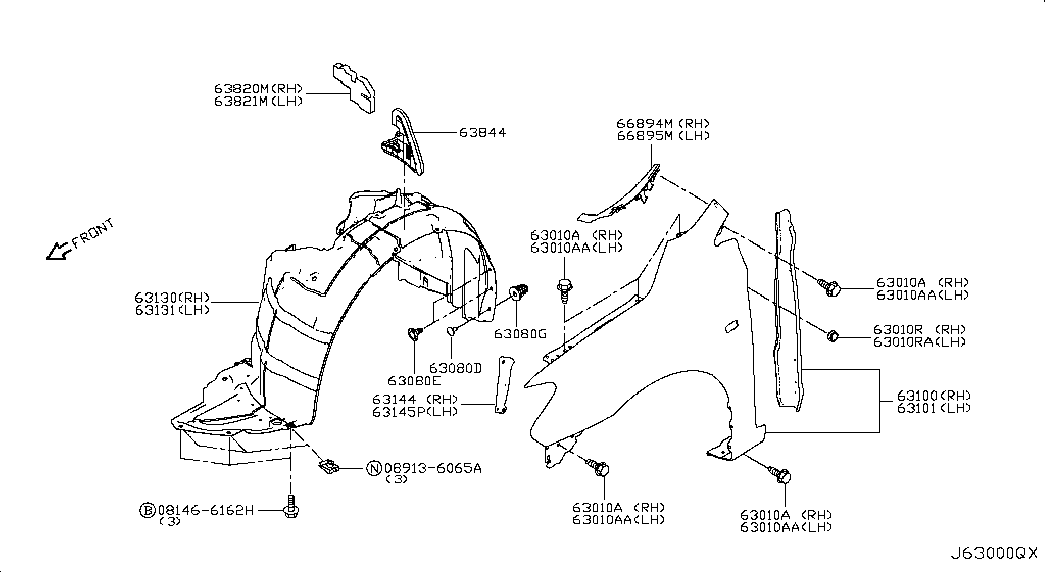 Крыло переднее левое для Ниссан Сентра 2012-2017