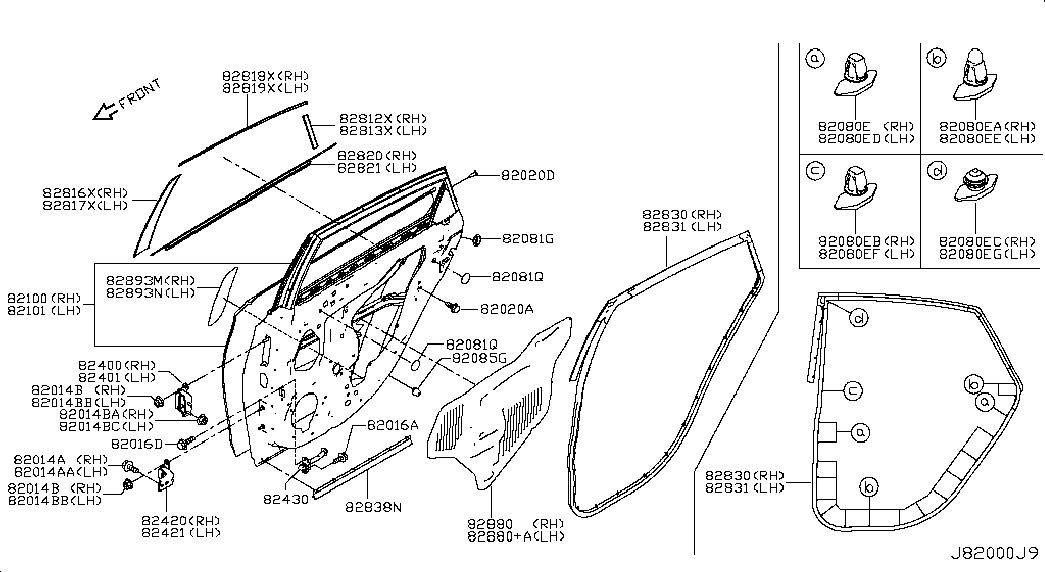 Дверь задняя правая для Ниссан Сентра 2012-2017