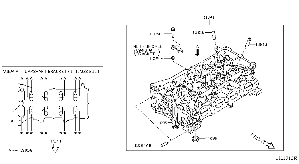 Головка блока цилиндров в сборе для Ниссан Тиида 2004-2012