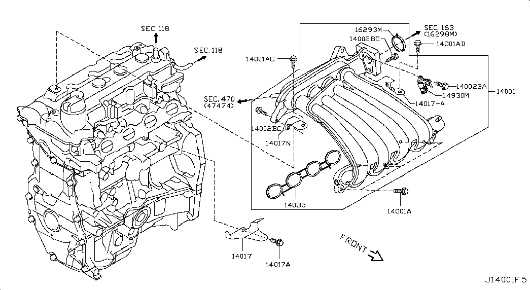 Коллектор впускной для Ниссан Тиида 2004-2012