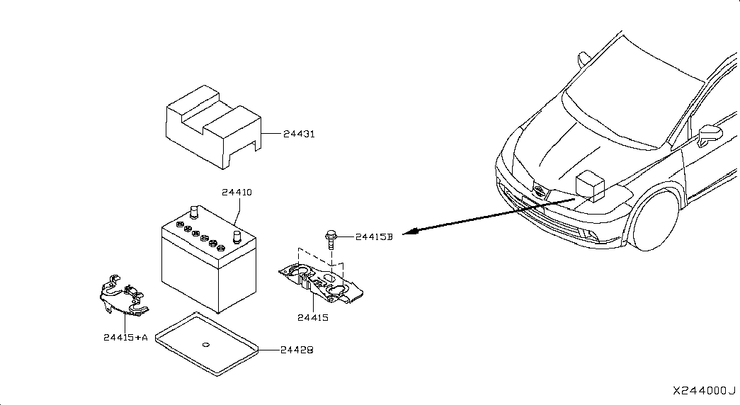 Аккумулятор для Ниссан Тиида 2004-2012