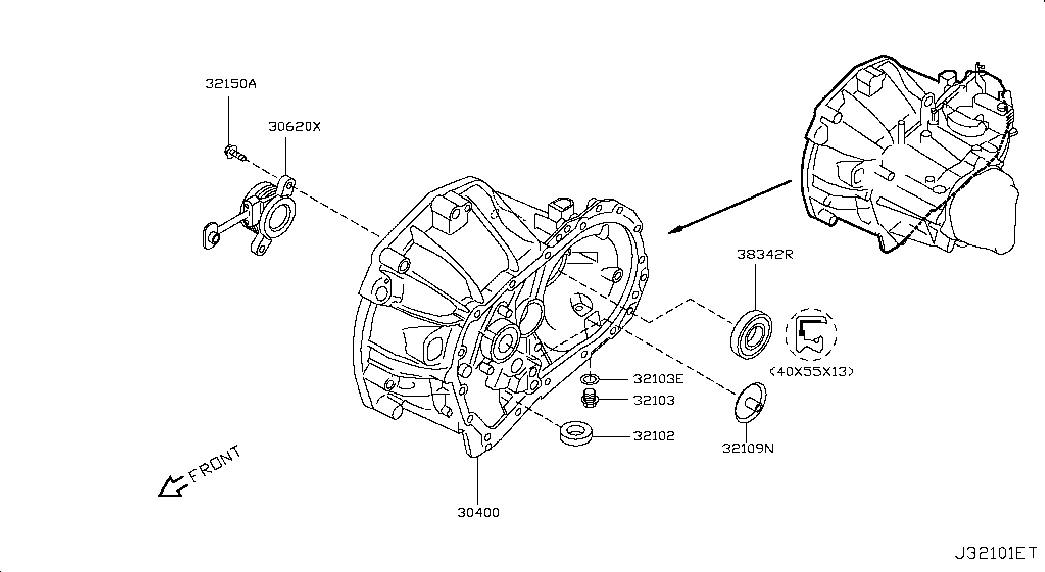 Выжимной подшипник для Ниссан Тиида 2004-2012
