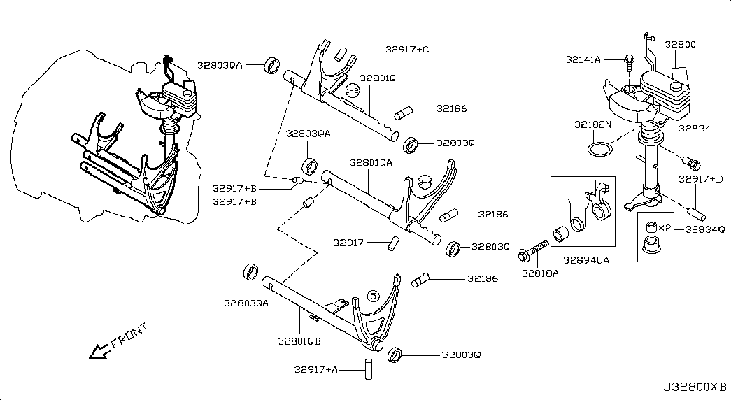 Актуатор АКПП для Ниссан Тиида 2004-2012