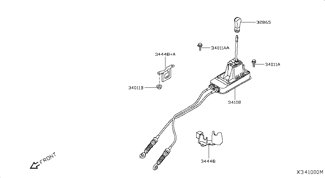 Рычаг переключения скоростей для Ниссан Тиида 2004-2012