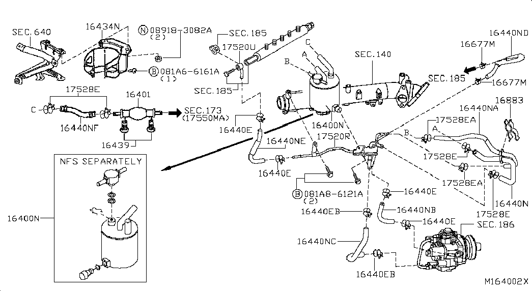 Фильтр топливный для Ниссан Навара 2004-2010