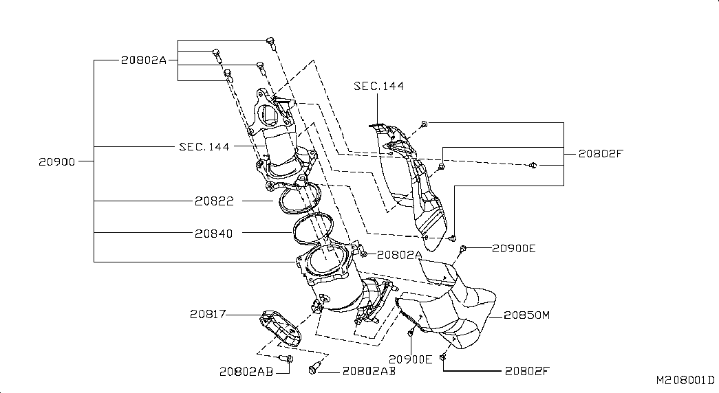Катализатор для Ниссан Навара 2004-2010