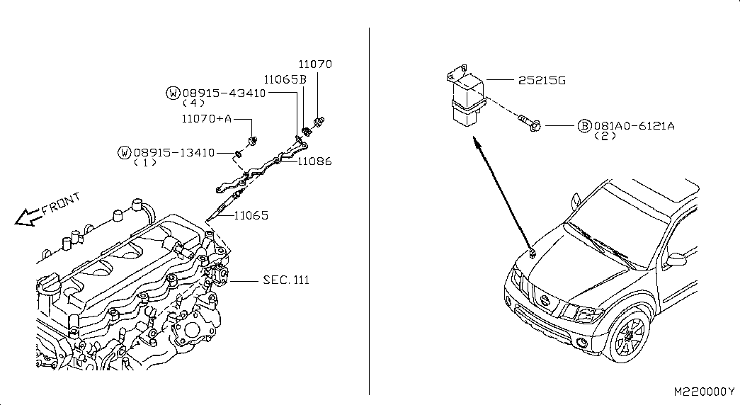 Свеча накала для Ниссан Навара 2004-2010