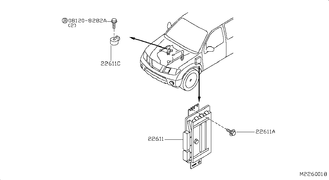 Блок управления двигателем для Ниссан Навара 2004-2010