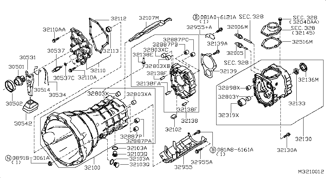 Выжимной подшипник для Ниссан Навара 2004-2010