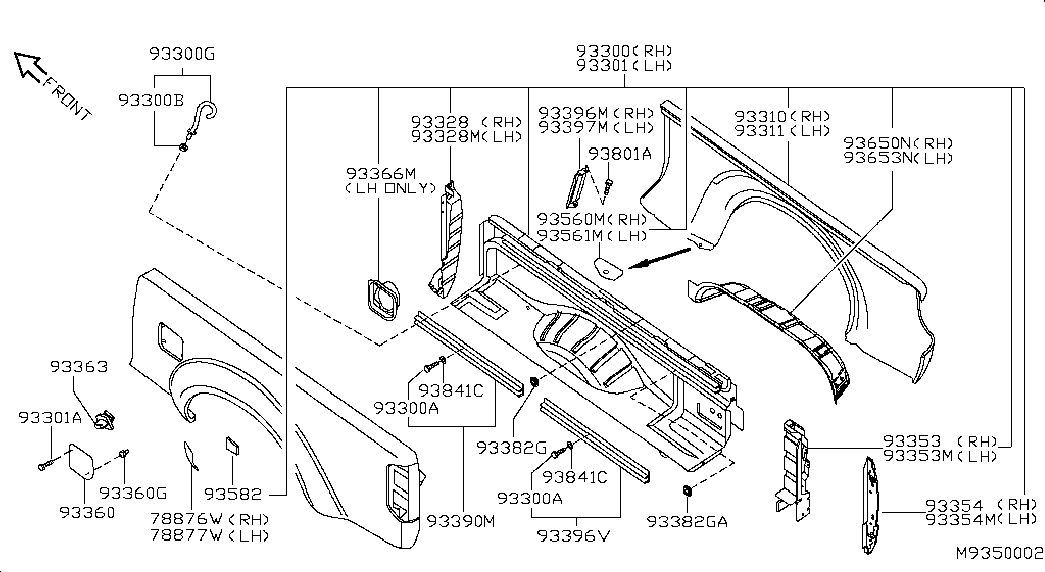 Крыло заднее правое для Ниссан Навара 2004-2010