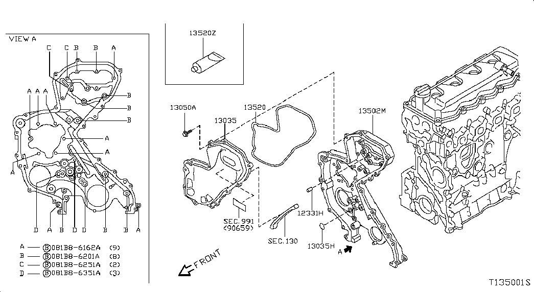 Крышка ГРМ для Ниссан NP-300 2008-2018