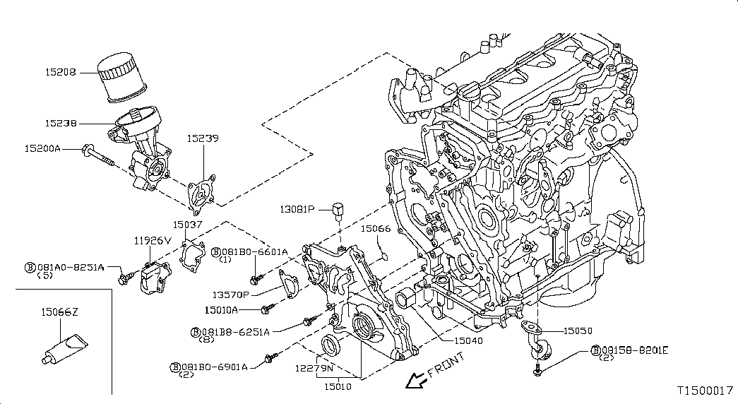 Масляный насос для Ниссан NP-300 2008-2018
