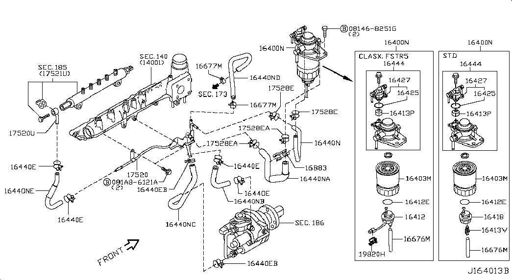 Фильтр топливный для Ниссан NP-300 2008-2018