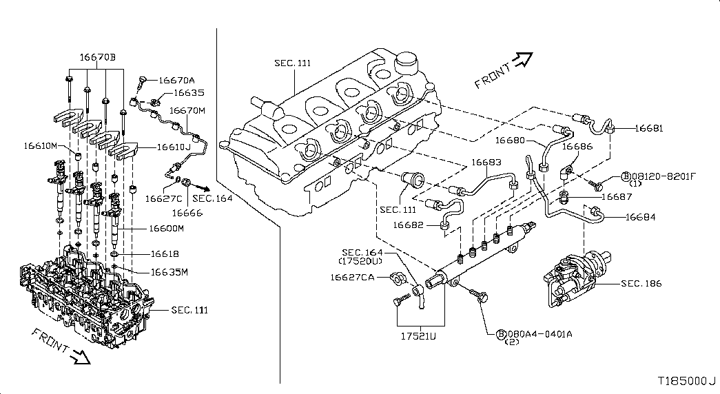 Топливная форсунка для Ниссан NP-300 2008-2018
