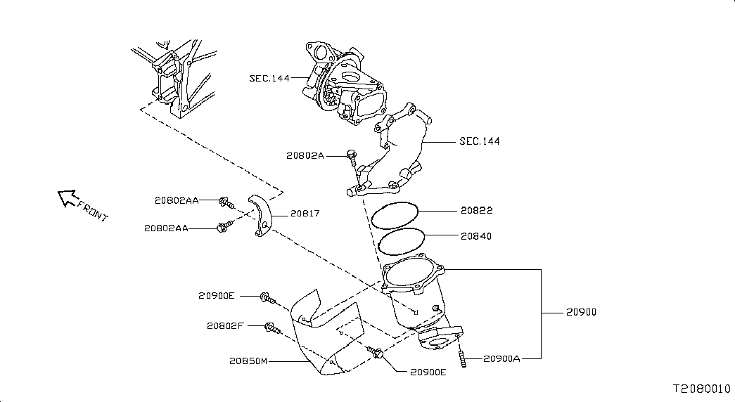 Катализатор для Ниссан NP-300 2008-2018