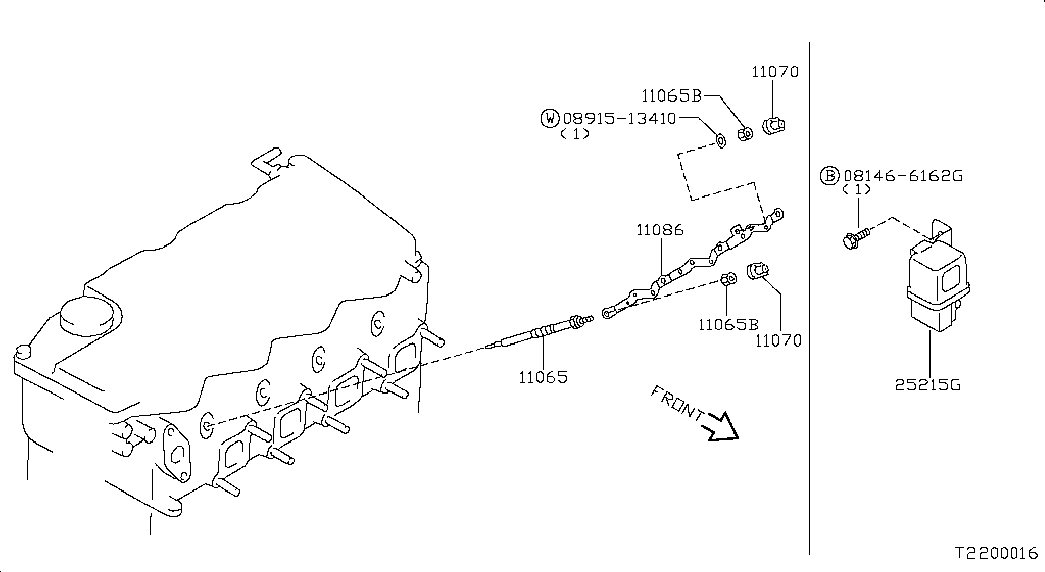 Свеча накала для Ниссан NP-300 2008-2018