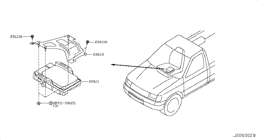 Блок управления двигателем для Ниссан NP-300 2008-2018