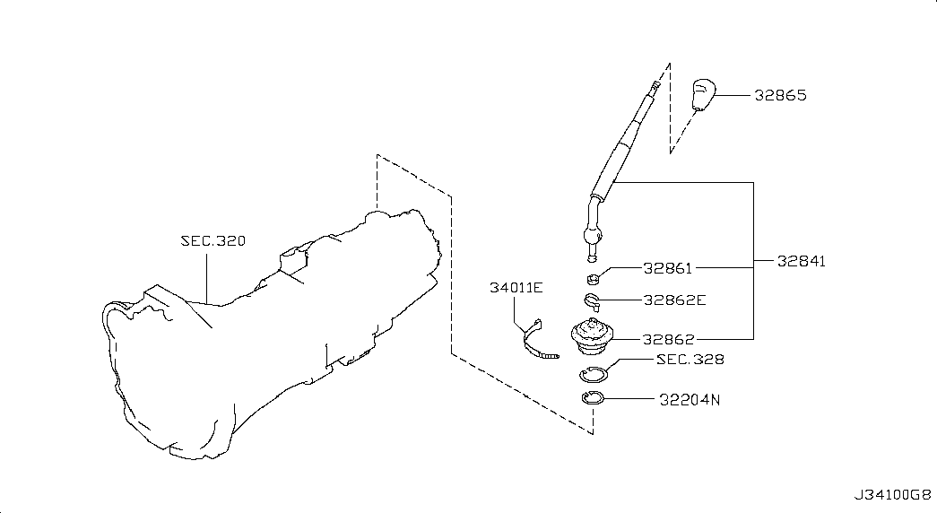Рычаг переключения скоростей для Ниссан NP-300 2008-2018