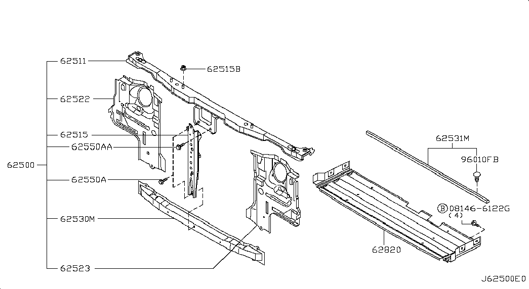 Панель передняя-телевизор для Ниссан NP-300 2008-2018