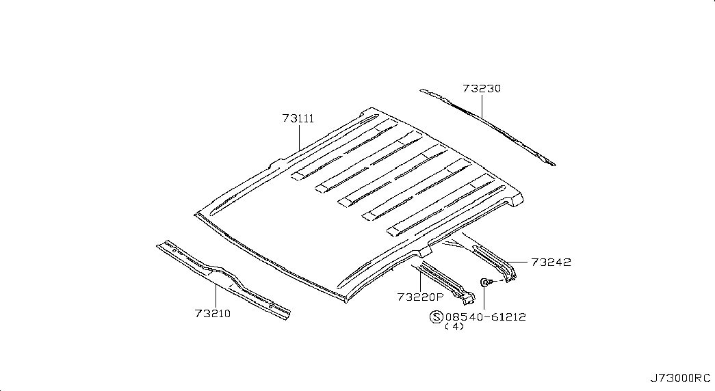 Крыша для Ниссан NP-300 2008-2018