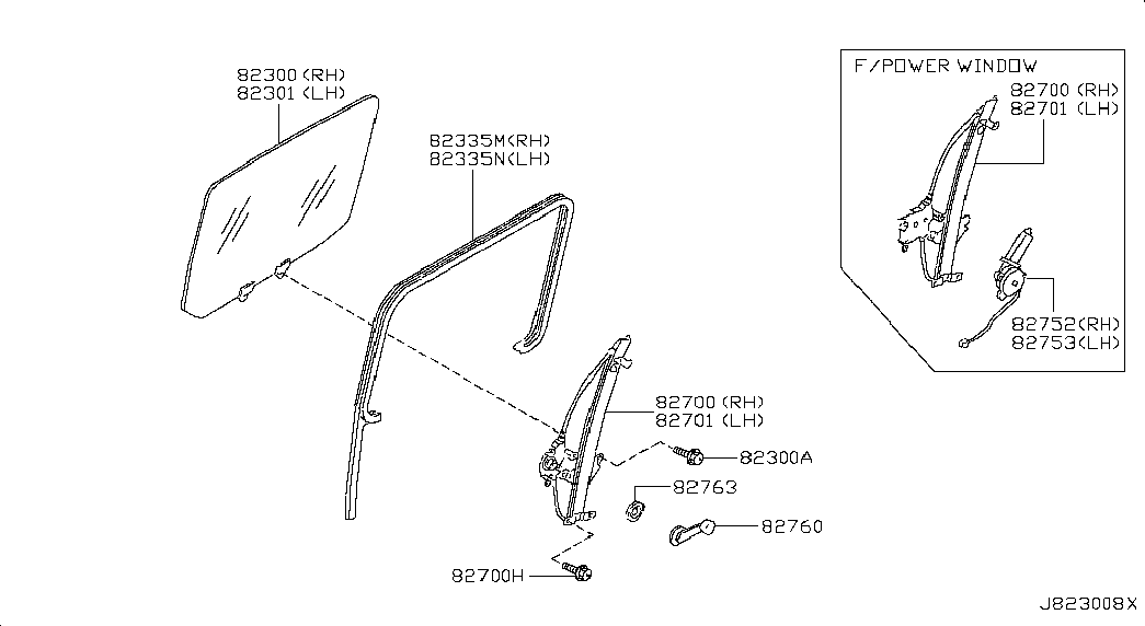Стекло задней правой двери для Ниссан NP-300 2008-2018