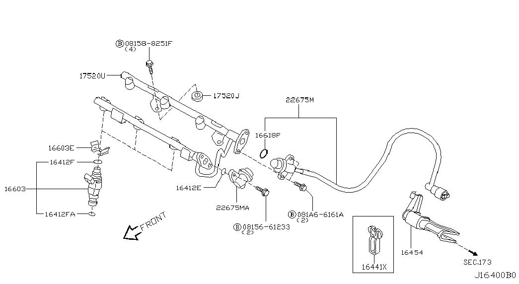 Топливная форсунка для Ниссан Мурано 2002-2008