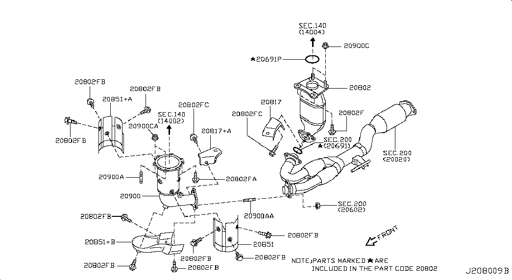 Катализатор для Ниссан Мурано 2002-2008
