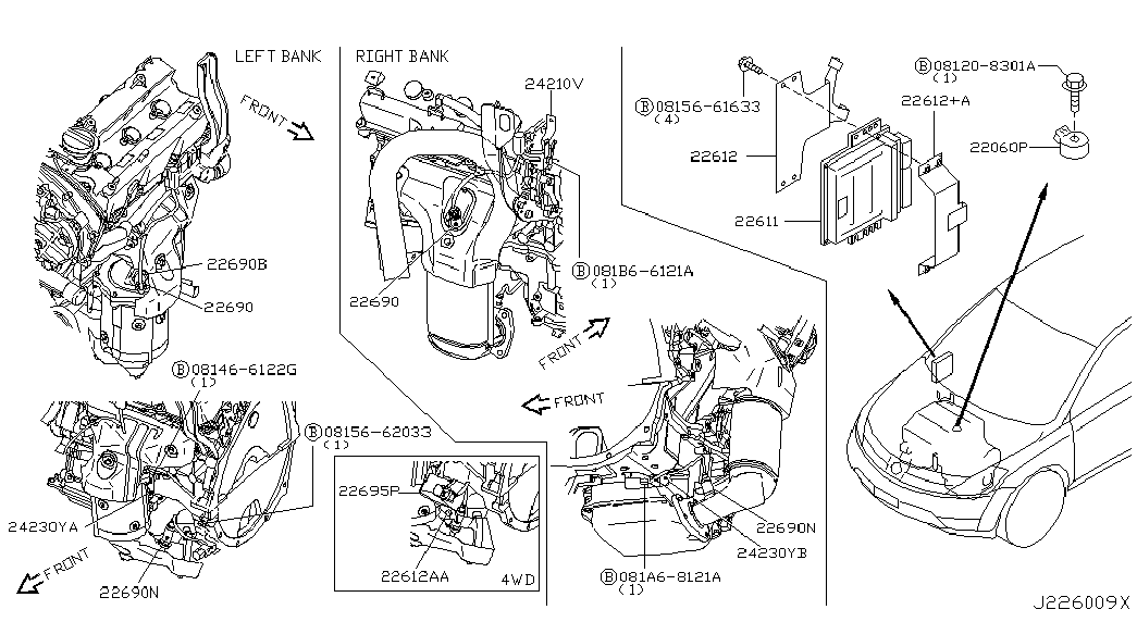 Лямбда зонд для Ниссан Мурано 2002-2008