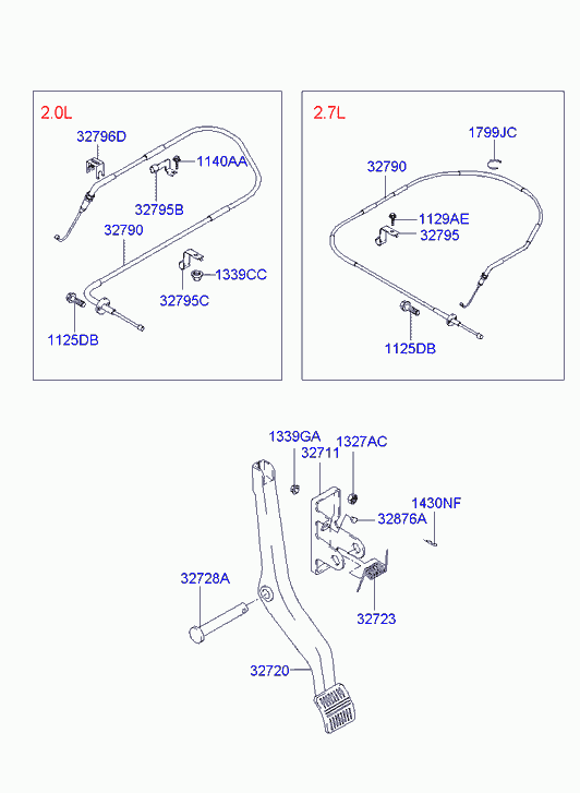 Педаль газа для Хендай Траджет 2004-2008
