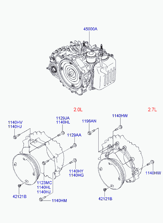 АКПП для Хендай Траджет 2004-2008