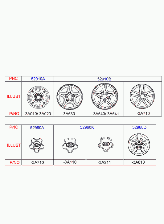 Диск колёсный для Хендай Траджет 2004-2008