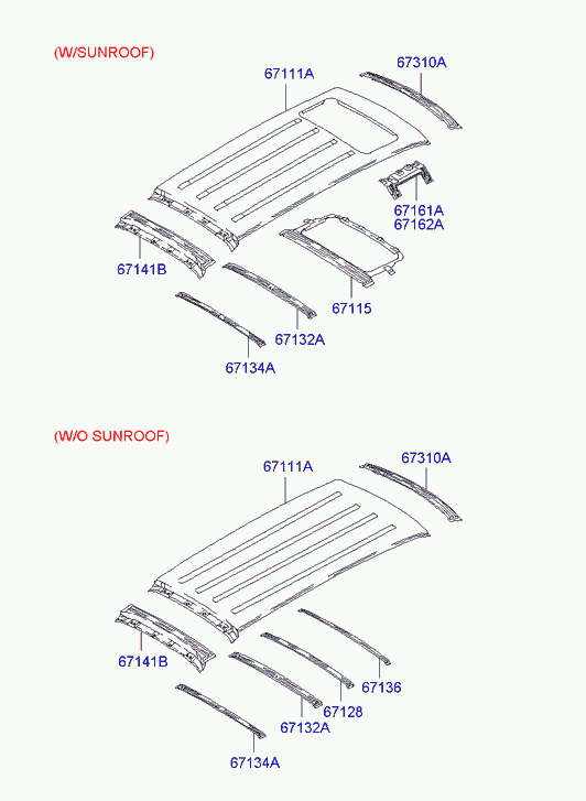 Крыша для Хендай Траджет 2004-2008