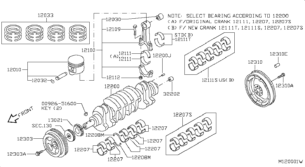 Коленвал для Ниссан Кабстар 2007-2012